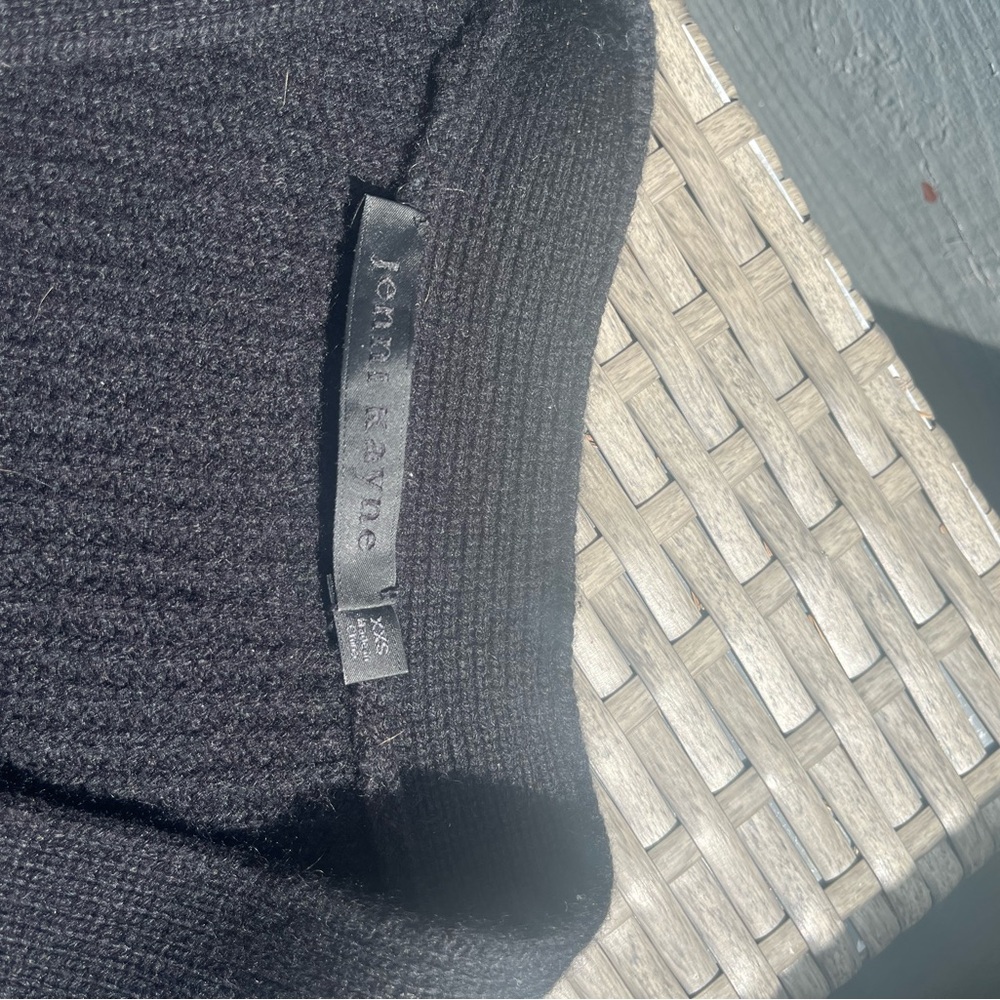 Jenni Kayne Cashmere Cocoon Cardigan Black XXS - Picture 4 of 5